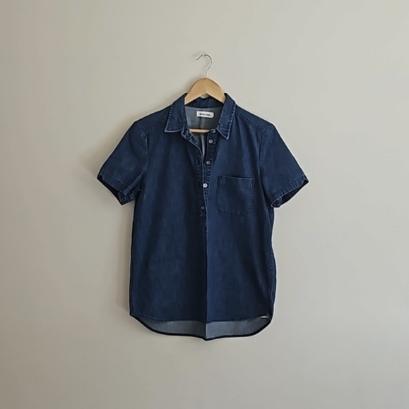 Taylor Stitch Scout Denim Popover Shirt Size S - Picture 7 of 7